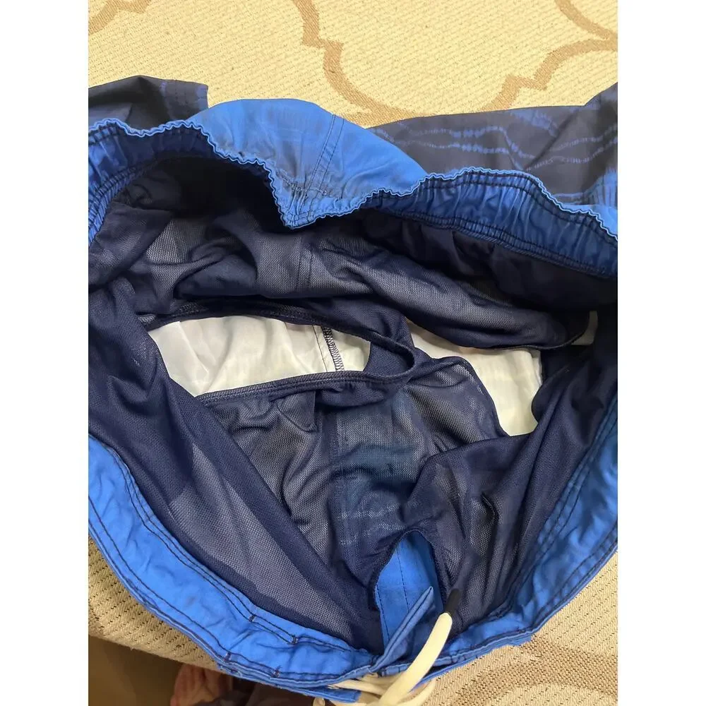 Speedo blue lemonade water repellent UPF 50+ swim trunks, 9” inseam, size XXL
